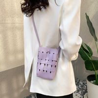 Women's Mini Pu Leather Solid Color Basic Magnetic Buckle Shoulder Bag sku image 2