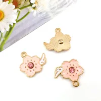 1 Piece Simple Style Moon Unicorn Crown Metal Enamel Inlay Pendant Jewelry Accessories sku image 30