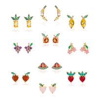 Whoesale Tropical Fruit Earrings Women's Diamond Earrings Nihaojewelry main image 3