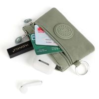 Unisex Solid Color Nylon Zipper Wallets main image 2