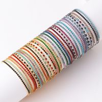 Vintage Style Solid Color Copper Zircon Bracelets In Bulk main image 1