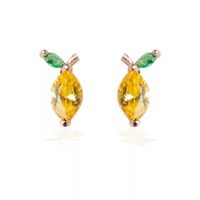 Whoesale Tropical Fruit Earrings Women's Diamond Earrings Nihaojewelry sku image 7