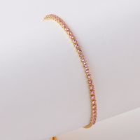 Vintage Style Solid Color Copper Zircon Bracelets In Bulk sku image 7
