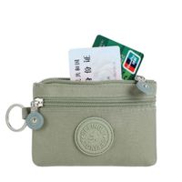 Unisex Solid Color Nylon Zipper Wallets main image 5