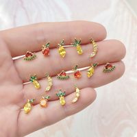 Whoesale Tropical Fruit Earrings Women's Diamond Earrings Nihaojewelry main image 1