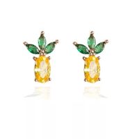 Whoesale Tropical Fruit Earrings Women's Diamond Earrings Nihaojewelry sku image 1
