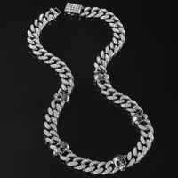 Hip-Hop Punk Skull Alloy Rhinestones Men's Bracelets Necklace main image 4