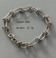 Classic Style Solid Color Titanium Steel Plating Bracelets Necklace sku image 2