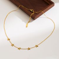 Simple Style Star Moon Fish Tail Stainless Steel Plating Gold Plated Pendant Necklace main image 5
