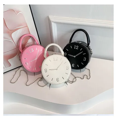 Women s Small Pu Leather Solid Color Streetwear Zipper Circle Bag