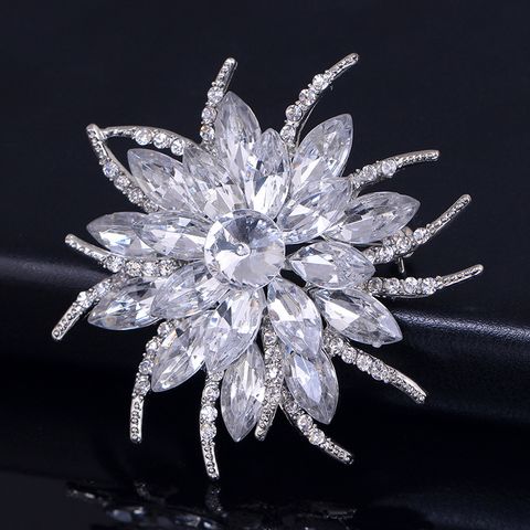 Flower Alloy Plating Women's Brooches