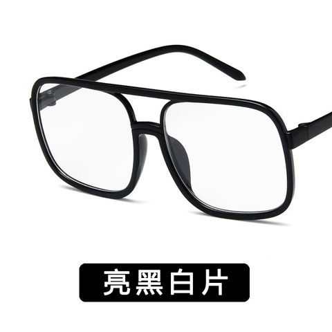 2018 Neue Mode Transparente Flache Brille Retro Großzügige Rahmen Brille Rahmen Trend Ige Brille