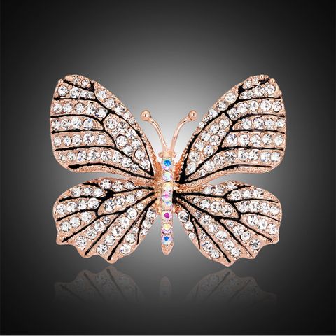 Koreanischer Neuer Schmetterling Full Diamond Brosche Brosche Großhandel Fabrik Direkt Verkauf Außenhandel  Hot Sale