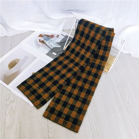 Cloth Korea  Scarf  (plaid Yellow) Nhmn0158-plaid-yellow