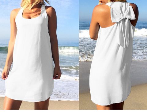 Chiffon Fashion  Skirt  (white-s)  Women Clothing Nhwx0008-white-s