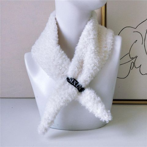 Triangle Scarf Solid Color Scarf Female Autumn And Winter Ladies Plush Curl Korean Version Of The Thickening Wild Male Soft Sister Student Collar