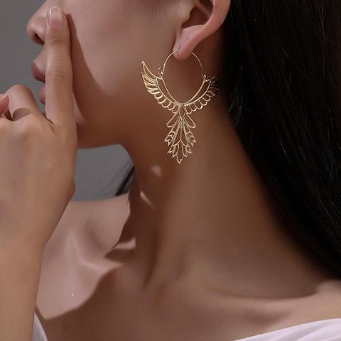 Fashion Wings Plating Alloy No Inlaid Earrings