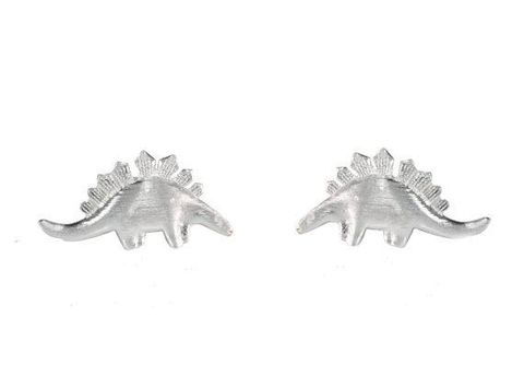 Best Selling Little Dinosaur Earrings Environmental Protection Alloy Plating Gold Silver Rose Earrings