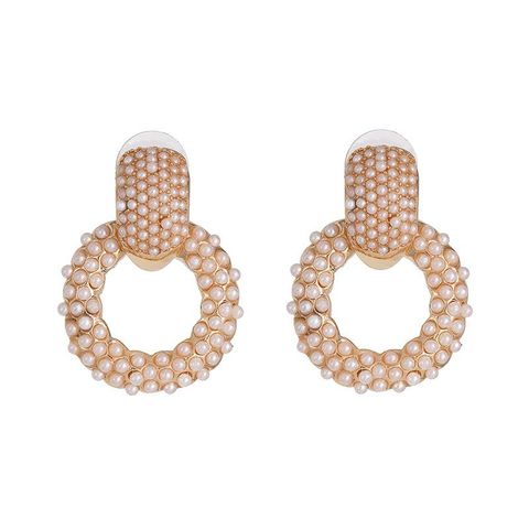 New Geometric Earrings Pearl Short Earrings Fashion Earrings Wholesale