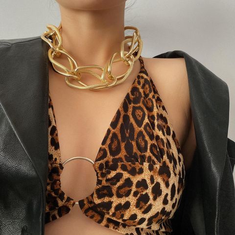 Moda Geométrico Aluminio Enchapado Mujeres Collar