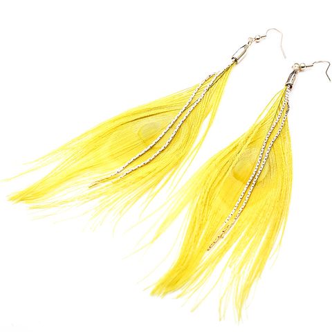 Alloy Bohemia Tassel Earring  (yellow)  Fashion Jewelry Nhuk0129-yellow