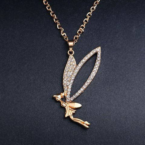 Exaggerated Doll Alloy Rhinestone Plating Women's Necklace