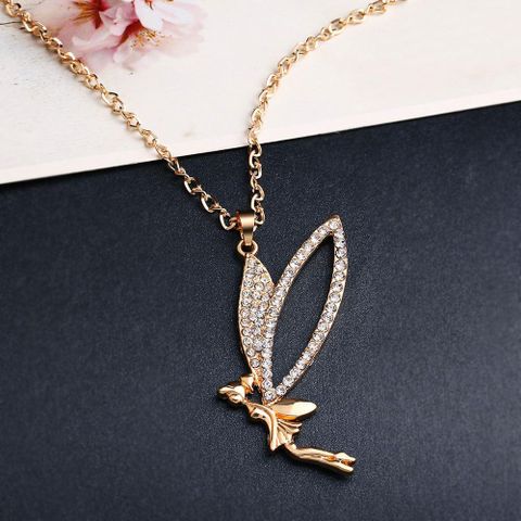 Exaggerated Doll Alloy Rhinestone Plating Women's Necklace