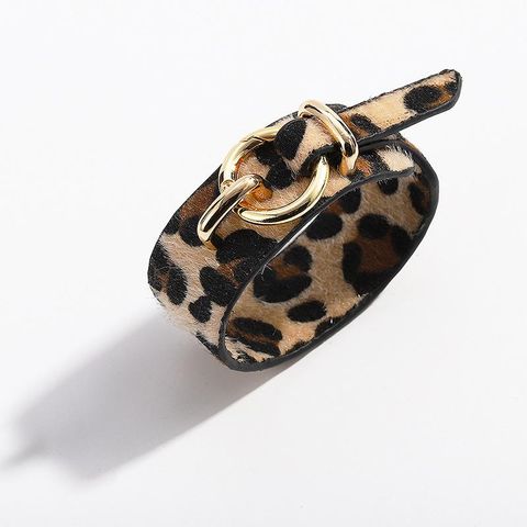 Womens Snake Skin Leopard Leather Bracelet Nhjq121733