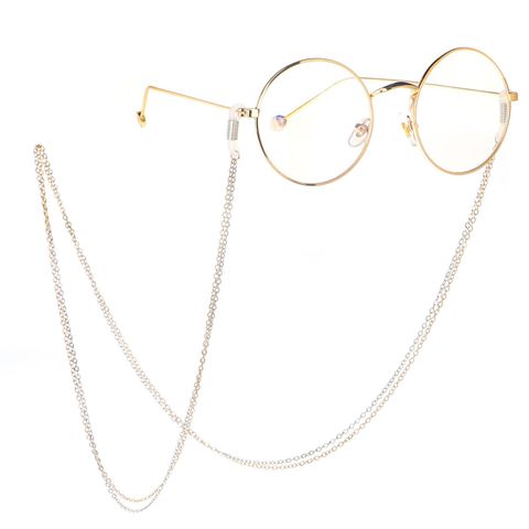 Two-color Double-layer Metal Chain Sunglasses Chain Nhbc135101