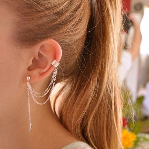 Wholesale Jewelry Leaf Alloy Plating Earrings
