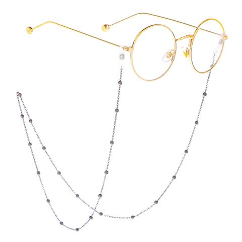Alloy And Alloy Beaded Glasses Chain Nhbc131135
