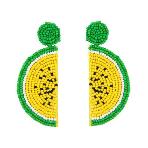 Temperament Fruit Wild Rice Beads Earrings Nhas132583