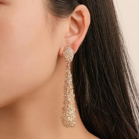 Fashion Metal Matte Long Earrings Nhdp145121