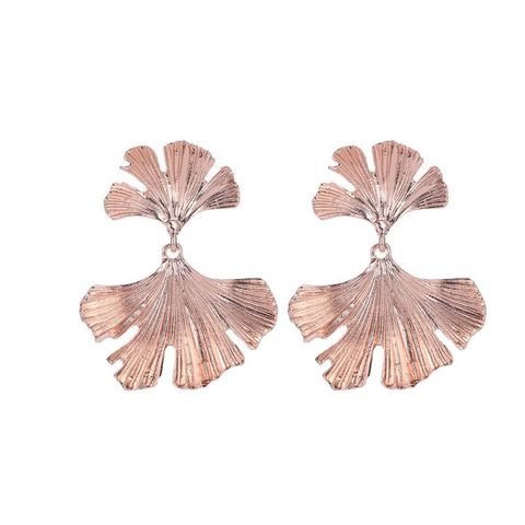 New Simple Ginkgo Leaf Alloy Earrings Nhdp145142