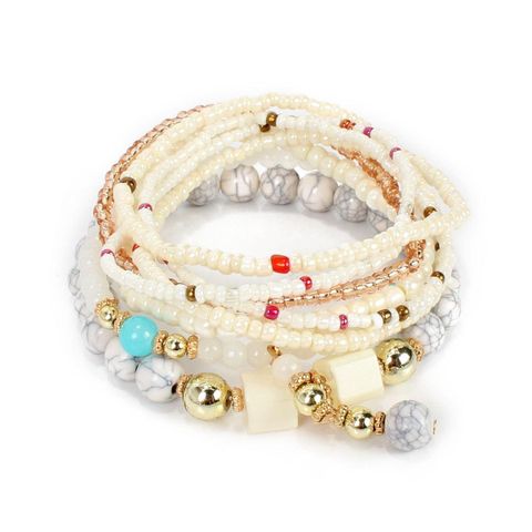 Fashion Bohemian Multilayer Rice Bead Bracelet Nhct147072