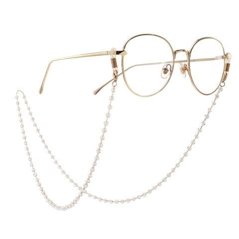 Gold Full Handmade Crystal Bead Chain Sunglasses Chain Nhbc151492