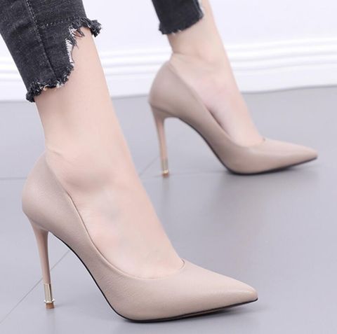 European And American Pointed Stilettos With Versatile Shallow Mouth Shoes Nhso151719