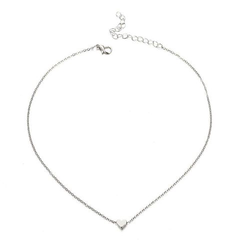 Fashion Heart Alloy Plating Women's Necklace
