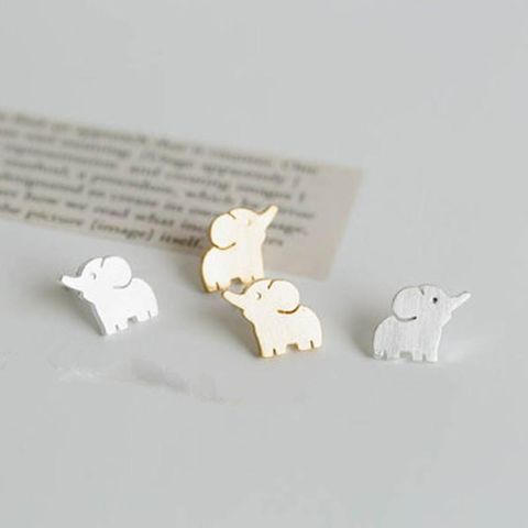 European And American Trend Elephant Alloy Earrings Nhcu152929