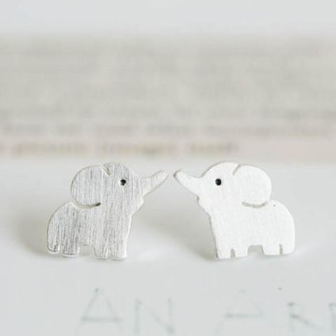 European And American Trend Elephant Alloy Earrings Nhcu152929