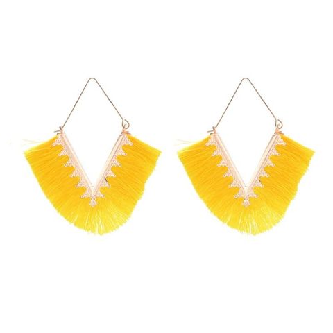 Fashion Exaggerated Geometric Tassel Earrings Nhdp149052