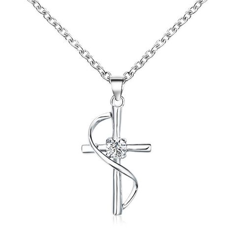 Fashion Cross Alloy Plating Women's Necklace