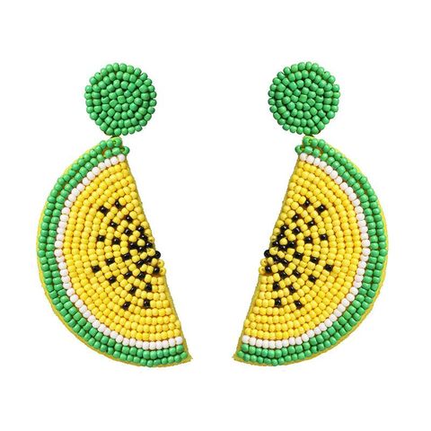 Fashion Watermelon Dragon Fruit Handmade Bead Earrings Nhjj149449