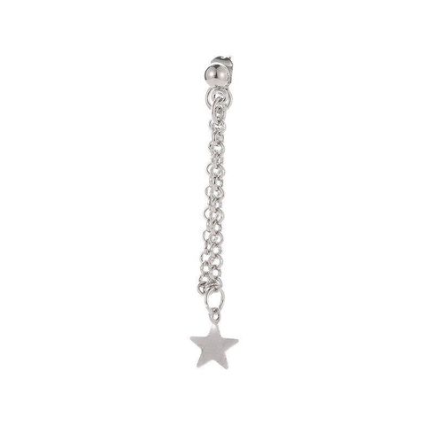 Fashion Simple Pentagram Chain Tassel Long Earrings Women's Cute Little Star Earrings