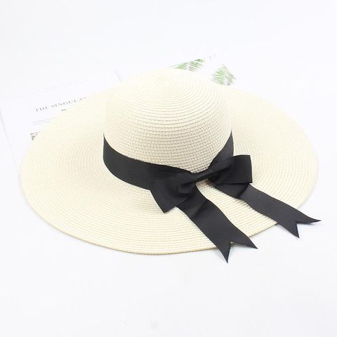 Seaside Beach Sunshade Big Hat Korean Version Of The Wild Bow Sun Hat