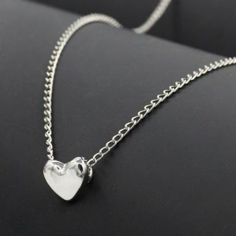 Européen Et Américain Style Simple Collier Couple Doux Amour Coeur Pendentif Collier Dames Clavicule Chaîne Petit Coeur De Pêche Collier En Gros