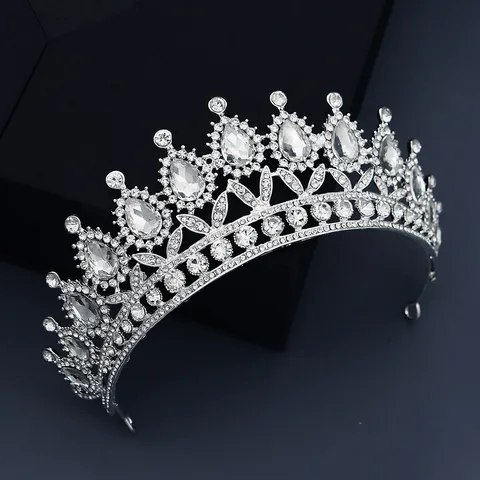 Femmes Mode Couronne Strass Diamant