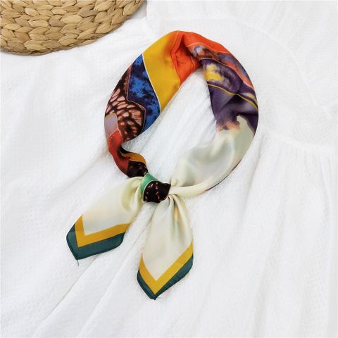 70 Small Square Scarf Silk Scarf Women Summer Neck Scarf Neck Protector Korean Thin Scarf