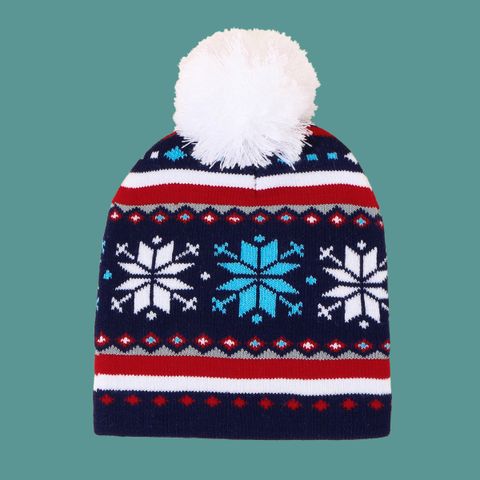 Christmas Fashion Santa Claus Wool Ball Knitted Hat