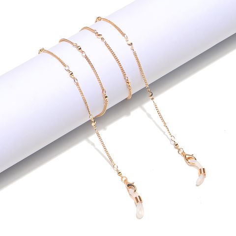 High Quality Fashion Diamond Copper Beads Glasses Chain